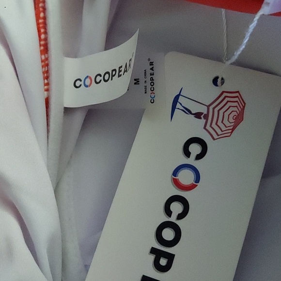 COCOPEAR Maternity Ruched One Piece Swimdress - Picture 5 of 7